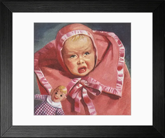 Framed Print : Crying for Dolly Date: 1948 Framed Print : Crying for Dolly Date: 1948