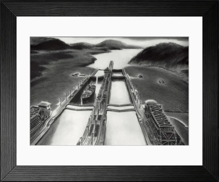 Framed Print : Panama Canal Framed Print : Panama Canal