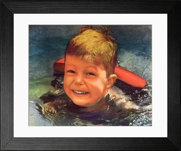 Framed Print : Swimming Closeup Date: 1938