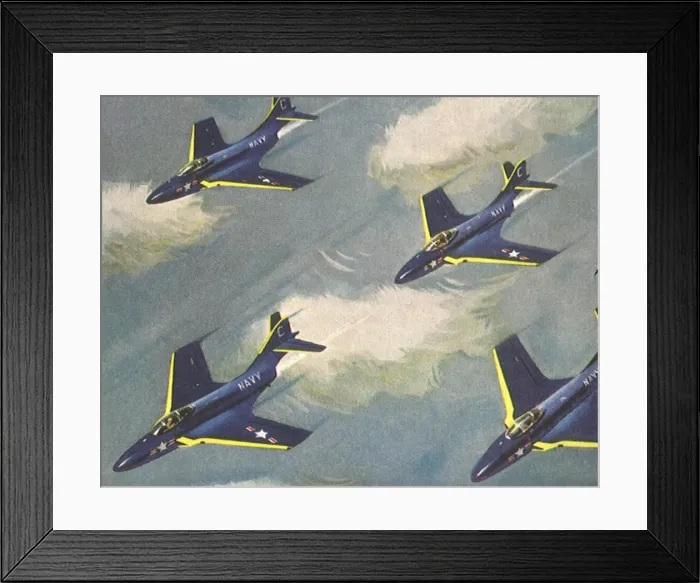 Framed Print : Cougars in Formation Date: 1954 Framed Print : Cougars in Formation Date: 1954