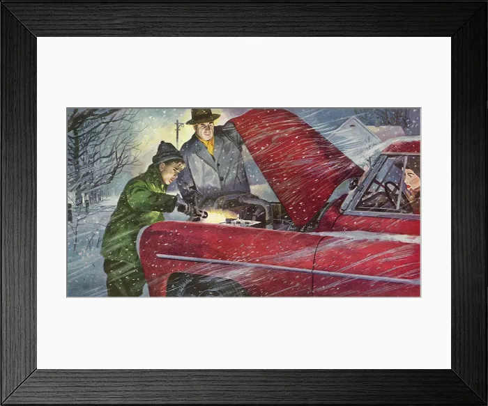 Framed Print : Engine Trouble Date: 1954 Framed Print : Engine Trouble Date: 1954