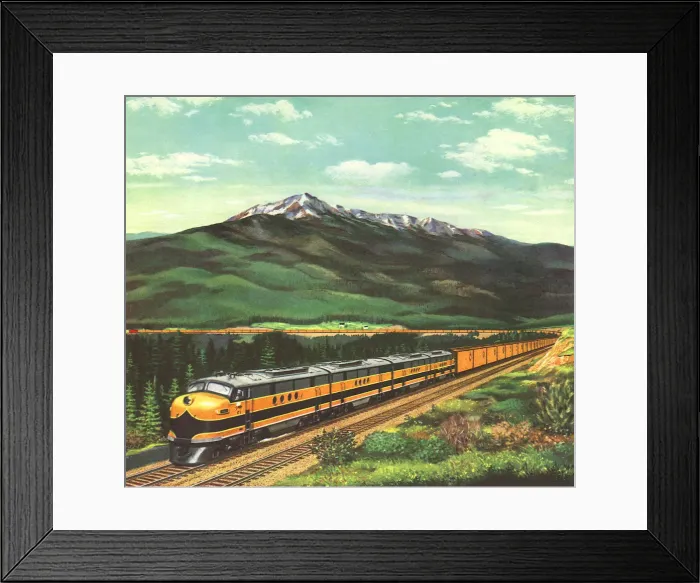 Framed Print : Horseshoe Curve Date: 1948 Framed Print : Horseshoe Curve Date: 1948