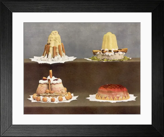 Framed Print : Ice Cream Bombes Date: 1935 Framed Print : Ice Cream Bombes Date: 1935