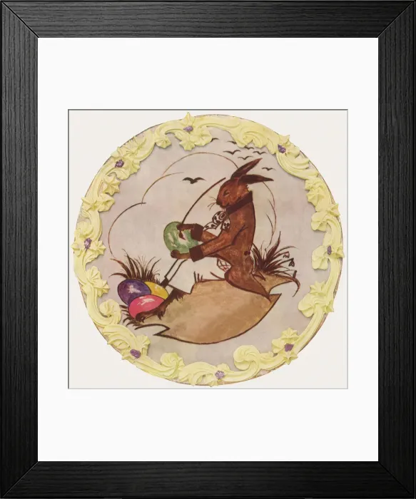 Framed Print : Easter Bunny Cake Date: 1935 Framed Print : Easter Bunny Cake Date: 1935