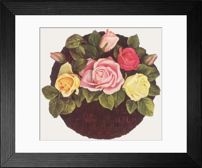 Framed Print : Rose Basket Cake Date: 1935 Framed Print : Rose Basket Cake Date: 1935