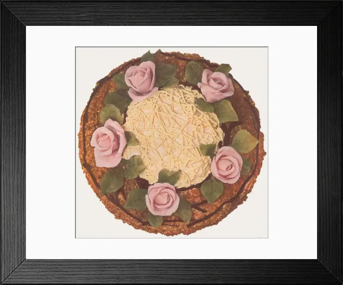 Framed Print : Birds Nest and Rose Cake Date: 1935 Framed Print : Birds Nest and Rose Cake Date: 1935