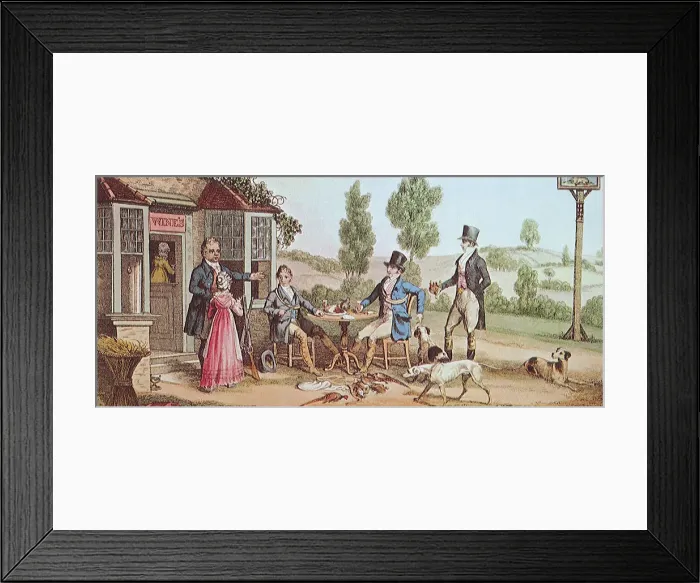 Framed Print : After Hunting Date: 1830 Framed Print : After Hunting Date: 1830