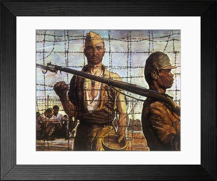 Framed Print : American P. O. W. Date: 1944 Framed Print : American P. O. W. Date: 1944