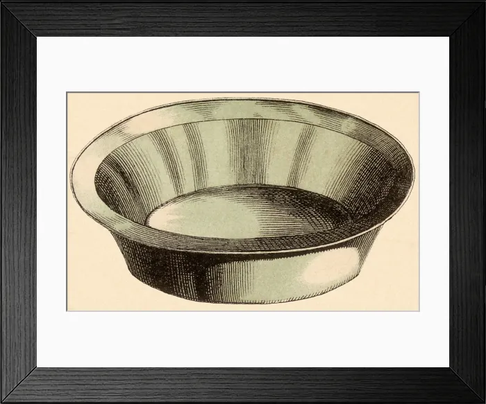 Framed Print : Metal Bowl Date: 1880 Framed Print : Metal Bowl Date: 1880