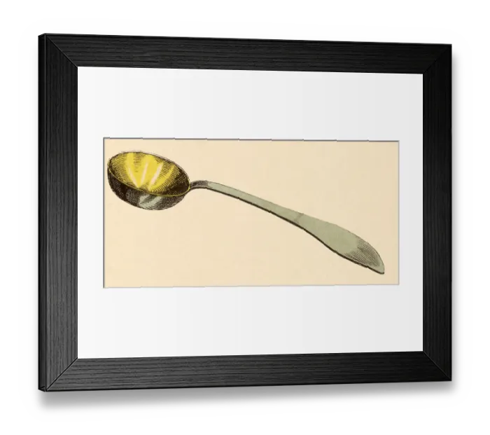 Framed Print : Gold-Lined Ladle Date: 1880
