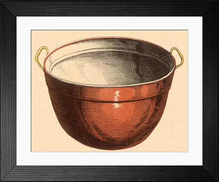 Framed Print : Copper Pot Date: 1880 Framed Print : Copper Pot Date: 1880