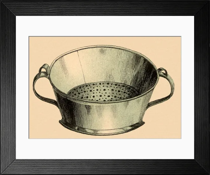 Framed Print : Collander Date: 1880 Framed Print : Collander Date: 1880