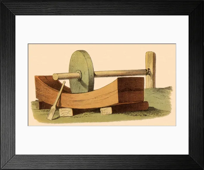 Framed Print : Crushing Device Date: 1880 Framed Print : Crushing Device Date: 1880
