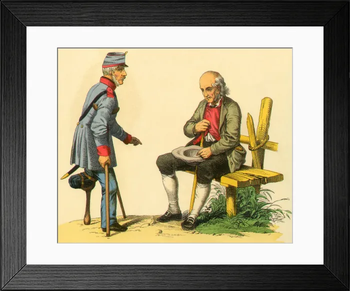 Framed Print : Elderly Gentlemen Date: 1880 Framed Print : Elderly Gentlemen Date: 1880