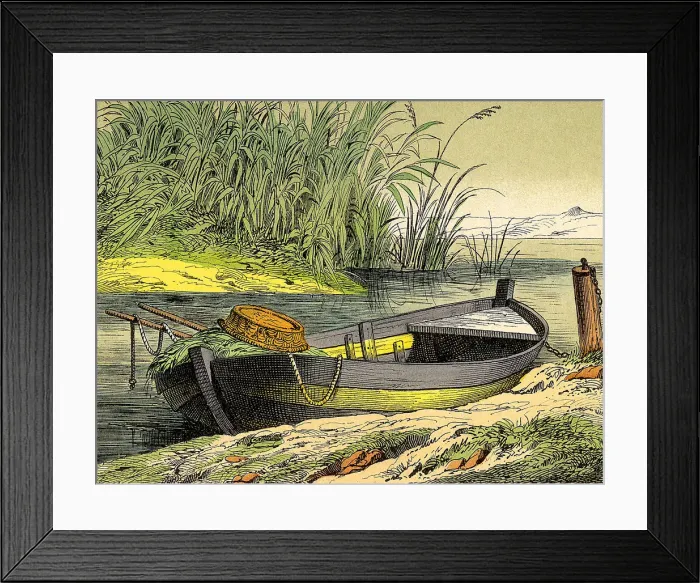 Framed Print : Small Rowboat Date: 1880 Framed Print : Small Rowboat Date: 1880