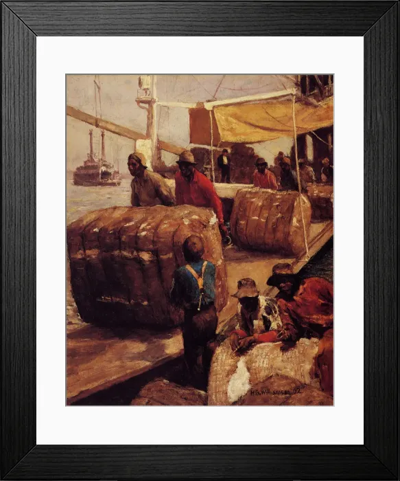 Framed Print : Unloading Bales Framed Print : Unloading Bales