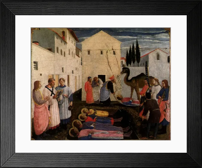 Framed Print : Burial of Saints Cosmas and Damian Date: 1439 Framed Print : Burial of Saints Cosmas and Damian Date: 1439