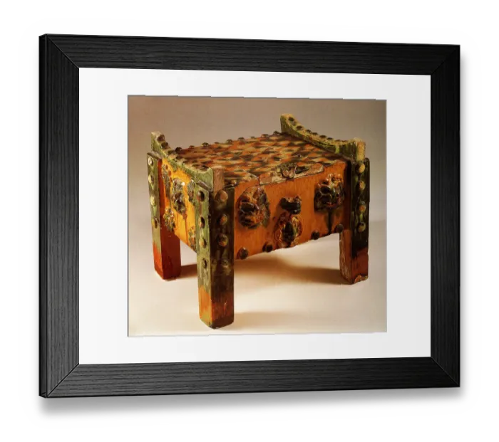 Framed Print : Money Box in Three Color Eartenware Date: 800 Framed Print : Money Box in Three Color Eartenware Date: 800