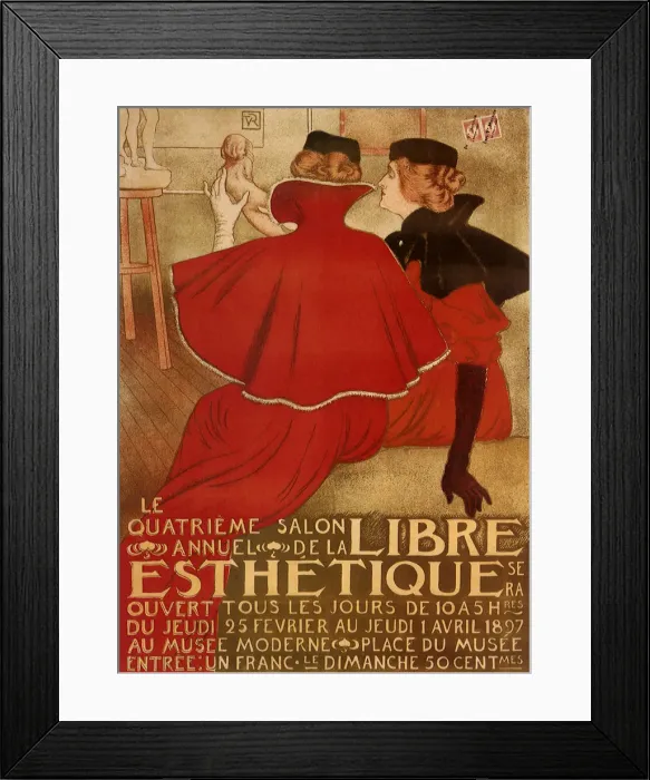 Framed Print : Two Women look at a Statue Date: 1897 Framed Print : Two Women look at a Statue Date: 1897