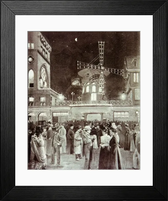 Framed Print : Entrance to the Moulin Rouge Date: 1894 Framed Print : Entrance to the Moulin Rouge Date: 1894