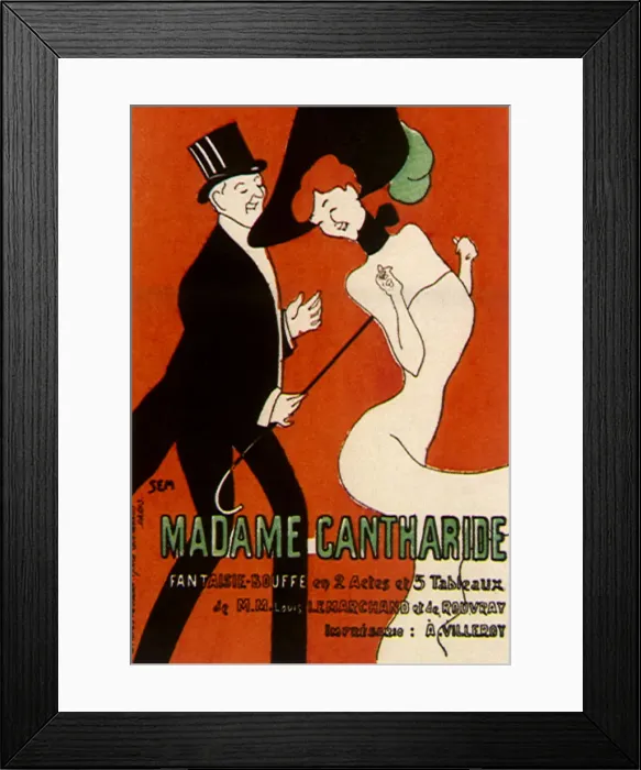 Framed Print : Poster for Madame Cantharide Date: 1913 Framed Print : Poster for Madame Cantharide Date: 1913