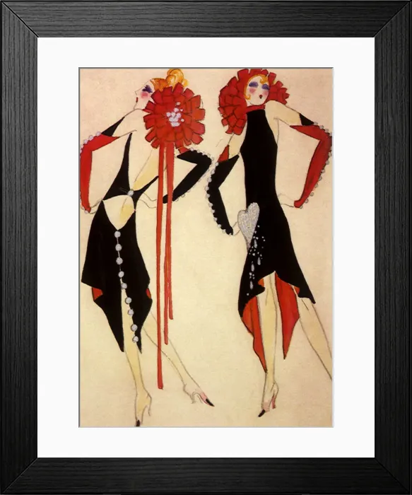 Framed Print : Two Women in Fancy Dress Date: 1925 Framed Print : Two Women in Fancy Dress Date: 1925