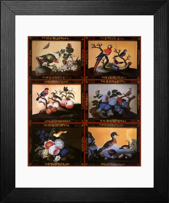 Framed Print : Six Pictures of his Fruit, Flowers and Birds Framed Print : Six Pictures of his Fruit, Flowers and Birds