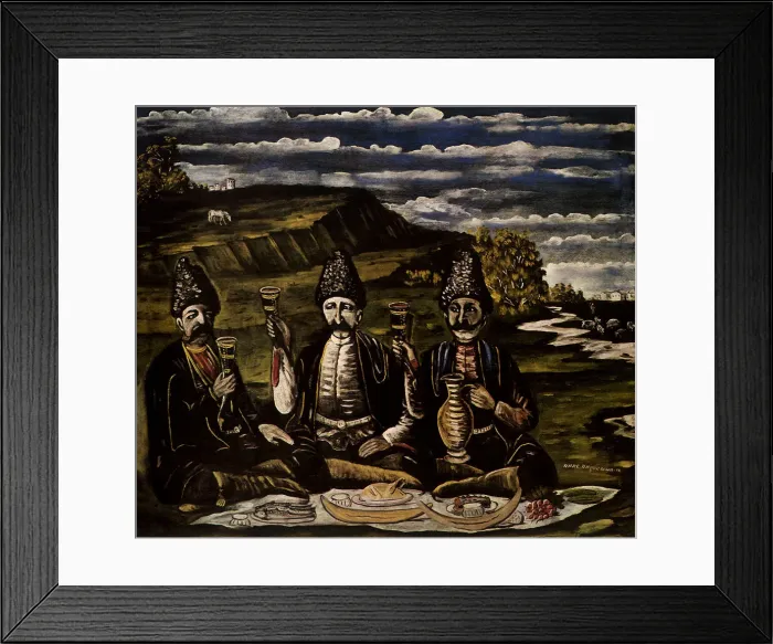 Framed Print : Three Princes Carousing Date: 1910 Framed Print : Three Princes Carousing Date: 1910