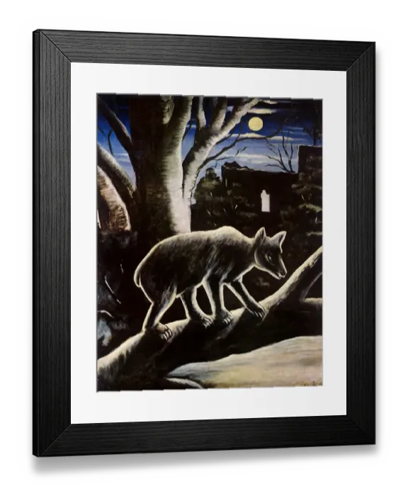 Framed Print : Bear on a Moonlit Night Date: 1910 Framed Print : Bear on a Moonlit Night Date: 1910