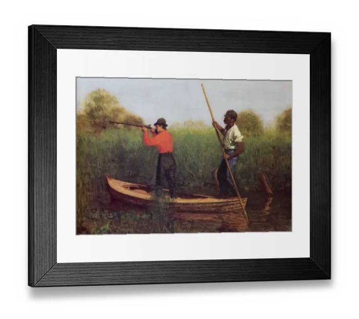 Framed Print : Will Schuster and Blackman Going Shooting Date: 1876 Framed Print : Will Schuster and Blackman Going Shooting Date: 1876