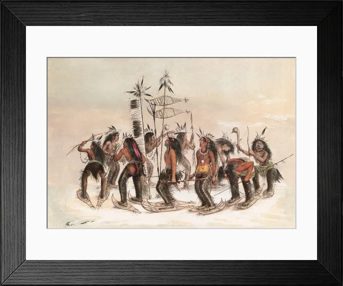 Framed Print : The Snow-Shoe Dance Date: 1858 Framed Print : The Snow-Shoe Dance Date: 1858