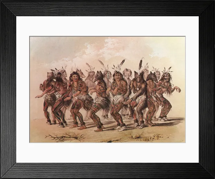 Framed Print : The Indian Bear Dance Date: 1860 Framed Print : The Indian Bear Dance Date: 1860