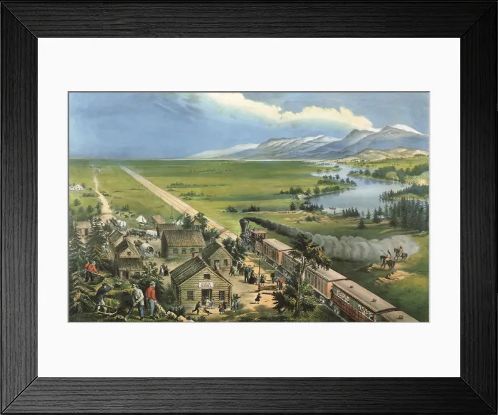 Framed Print : Westward the Course of Empire takes its Way Date: 1868 Framed Print : Westward the Course of Empire takes its Way Date: 1868