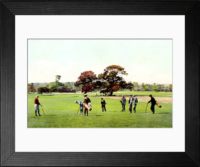 Framed Print : Golf scene in Del Monte, California Date: 1910 Framed Print : Golf scene in Del Monte, California Date: 1910