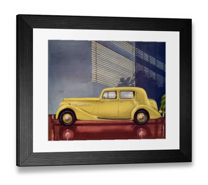 Framed Print : 1935 Packard Super Eight Club Sedan
