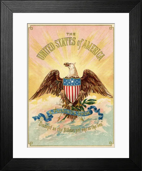 Framed Print : Flag of the United Kingdoms Date: 1888 Framed Print : Flag of the United Kingdoms Date: 1888