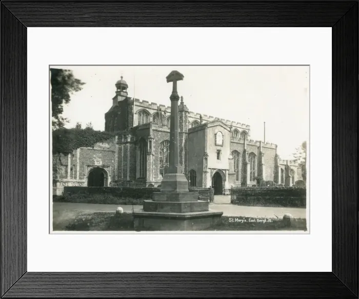 Framed Print : St. Mary the Virgin Church, East Bergholt, Suffolk. Date: circa 1930s Framed Print : St. Mary the Virgin Church, East Bergholt, Suffolk. Date: circa 1930s