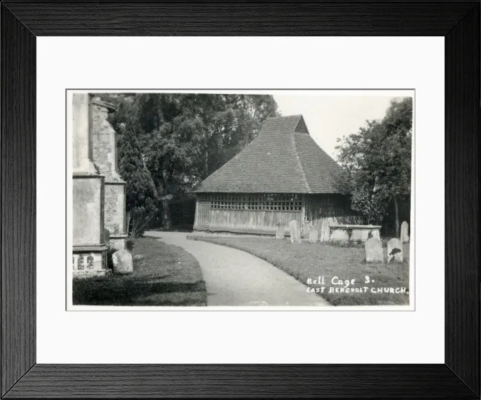 Framed Print : St. Mary the Virgin Church, East Bergholt, Suffolk - Bell Cage Framed Print : St. Mary the Virgin Church, East Bergholt, Suffolk - Bell Cage