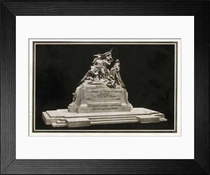 Framed Print : Monument to soldiers and porters from the Congo who lost their lives fighting during Framed Print : Monument to soldiers and porters from the Congo who lost their lives fighting during
