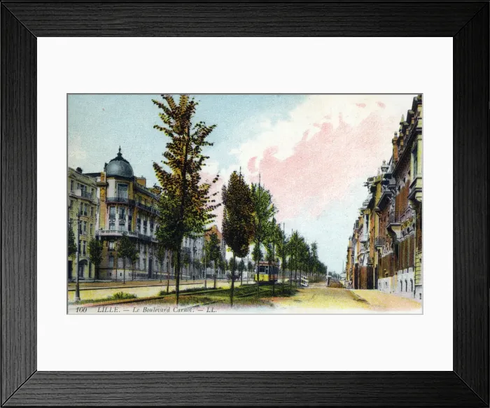 Framed Print : Lille, France - Le Boulevard Carnot. Date: circa 1910 Framed Print : Lille, France - Le Boulevard Carnot. Date: circa 1910