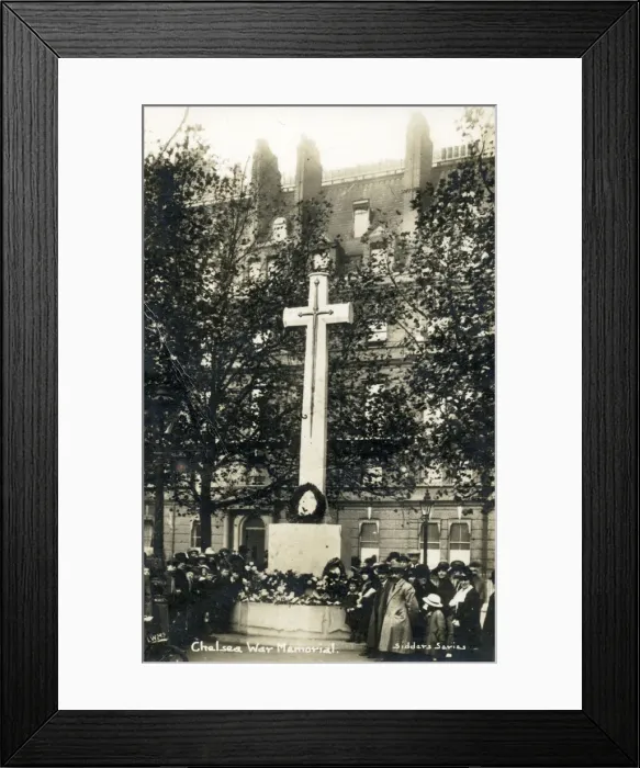Framed Print : The Chelsea War Memorial - Sloane Square, London Date: circa 1919 Framed Print : The Chelsea War Memorial - Sloane Square, London Date: circa 1919