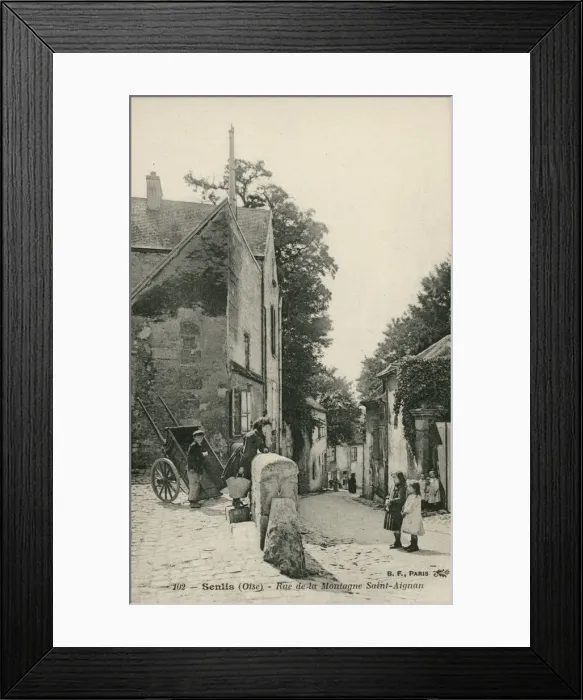 Framed Print : Rue de la Montagne Saint-Aignan, Senlis, a commune in the northern French department of Framed Print : Rue de la Montagne Saint-Aignan, Senlis, a commune in the northern French department of
