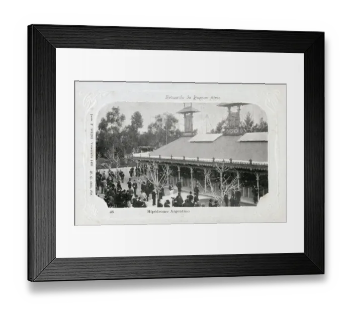 Framed Print : Hipodromo Argentino, Buenos Aires, Argentina Date: circa 1902