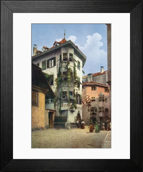 Framed Print : Batzenhausl, Bolzano, South Tyrol, northern Italy Date: circa 1910s Framed Print : Batzenhausl, Bolzano, South Tyrol, northern Italy Date: circa 1910s