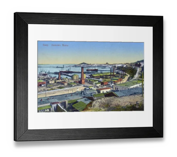 Framed Print : The Harbour docks of Bayilov in the Sabail district of the city of Baku Framed Print : The Harbour docks of Bayilov in the Sabail district of the city of Baku