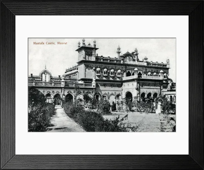 Framed Print : Mustafa Castle, Meerut, Uttar Pradesh, India Date: circa 1910s Framed Print : Mustafa Castle, Meerut, Uttar Pradesh, India Date: circa 1910s