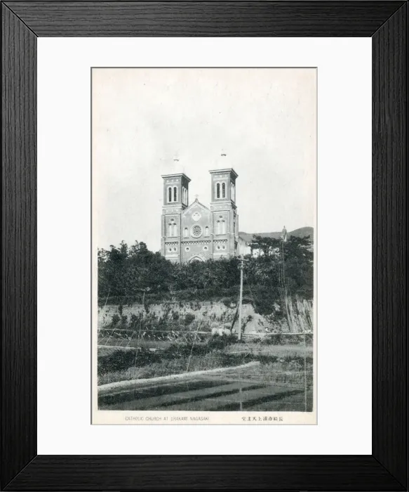 Framed Print : The Catholic Church at Urakami, Nagasaki, Japan Date: circa 1910s Framed Print : The Catholic Church at Urakami, Nagasaki, Japan Date: circa 1910s