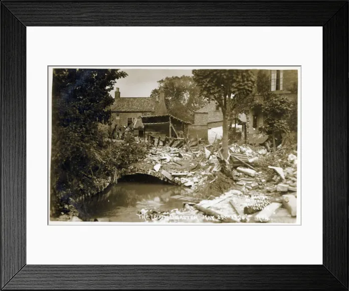 Framed Print : The Louth flood of 1920 or Louth cloud-burst was the severe flash flooding in Framed Print : The Louth flood of 1920 or Louth cloud-burst was the severe flash flooding in