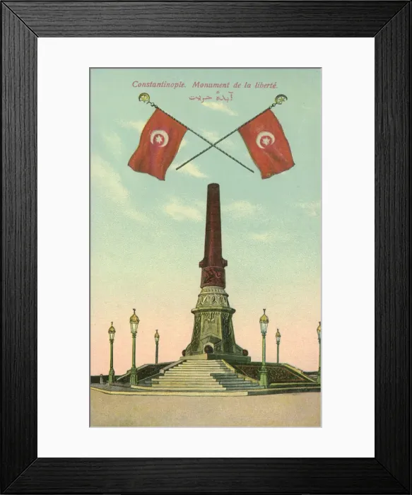 Framed Print : Liberty Monument - Istanbul, Turkey Date: 1915 Framed Print : Liberty Monument - Istanbul, Turkey Date: 1915