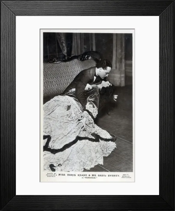 Framed Print : Doris Keane and Basil Sydney in Romance Framed Print : Doris Keane and Basil Sydney in Romance